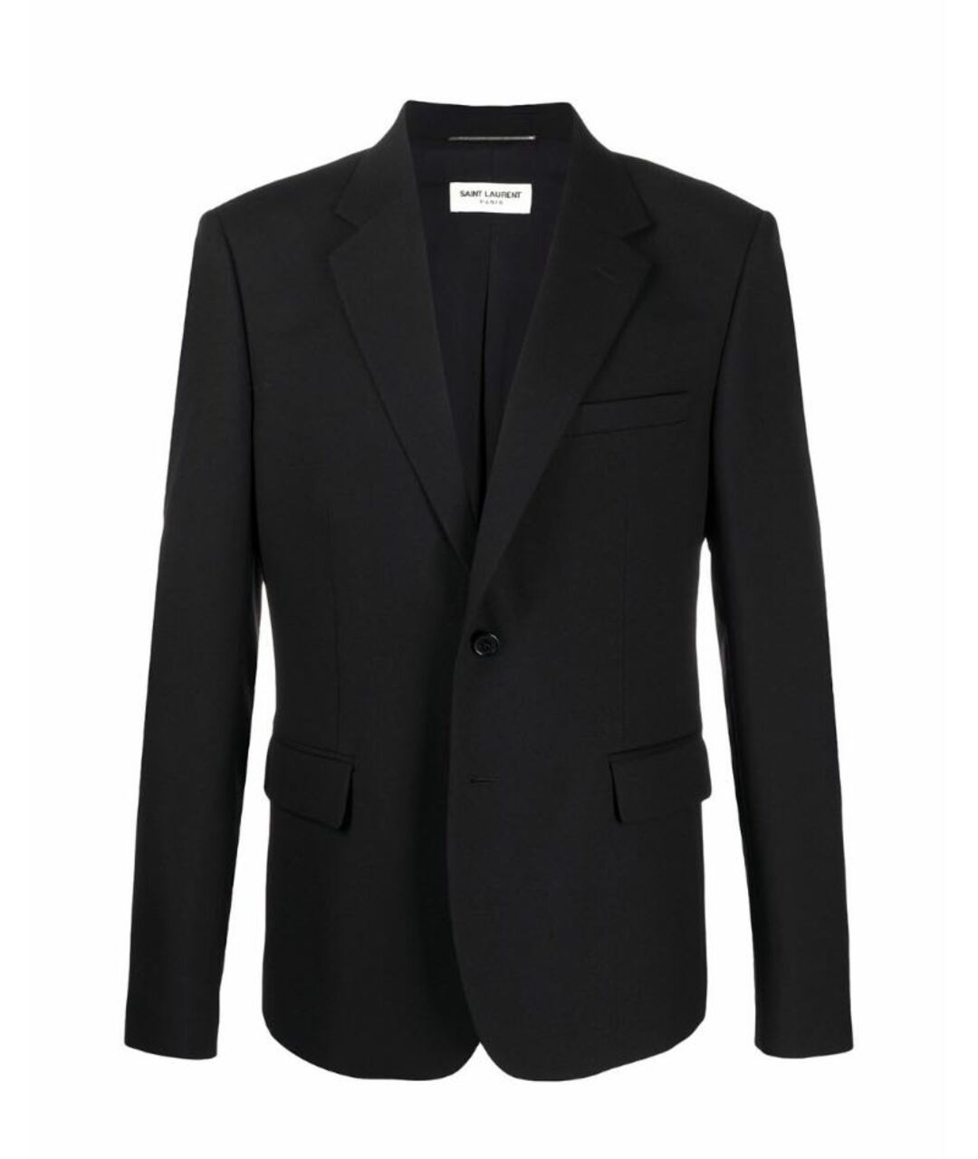 SAINT LAURENT Черный шерстяной пиджак, фото 1