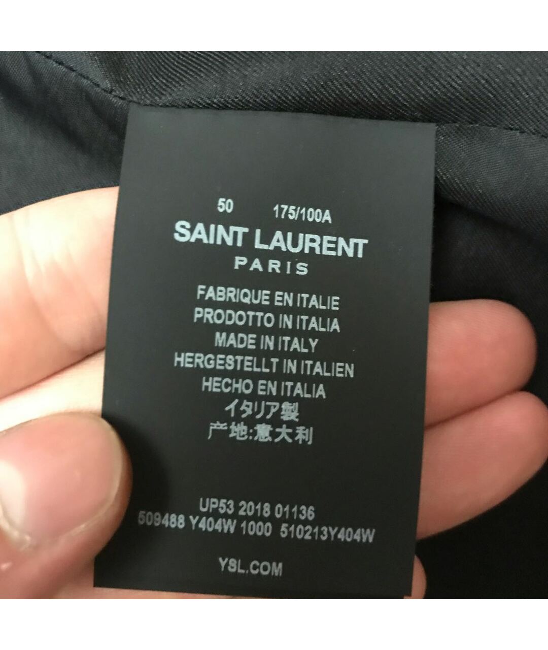 SAINT LAURENT Черный шерстяной пиджак, фото 6
