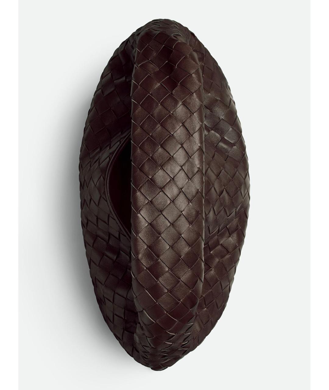 BOTTEGA VENETA Коричневая кожаная сумка через плечо, фото 3