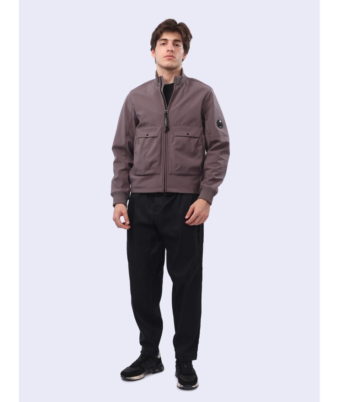 CP COMPANY Серая полиэстеровая спортивная куртка, фото 2
