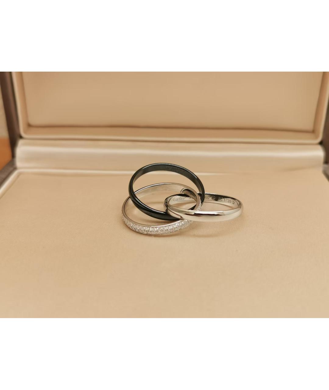CARTIER Черное кольцо из белого золота, фото 5