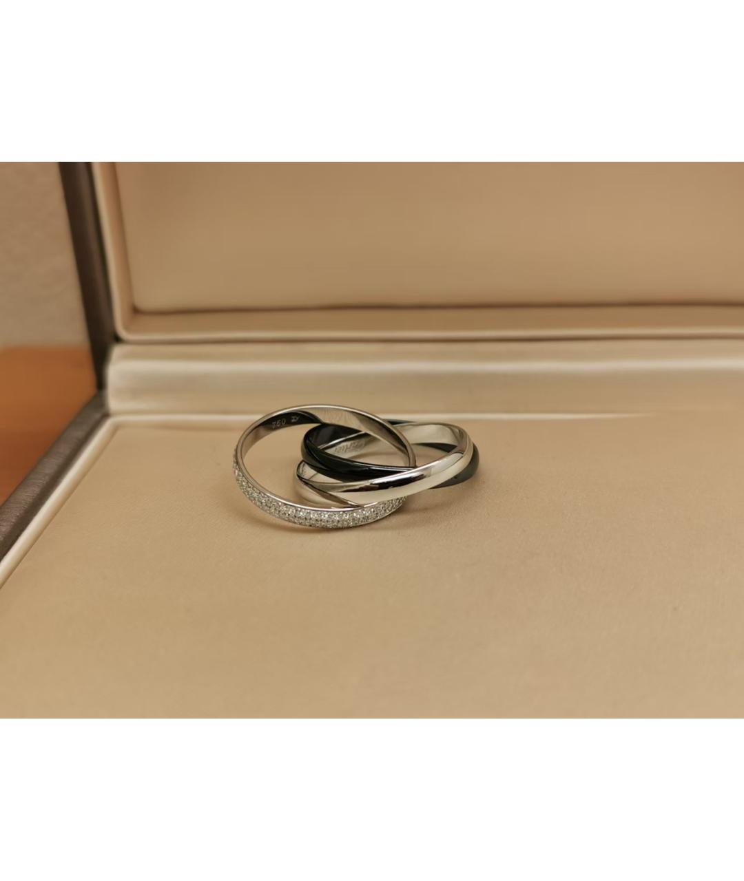 CARTIER Черное кольцо из белого золота, фото 3
