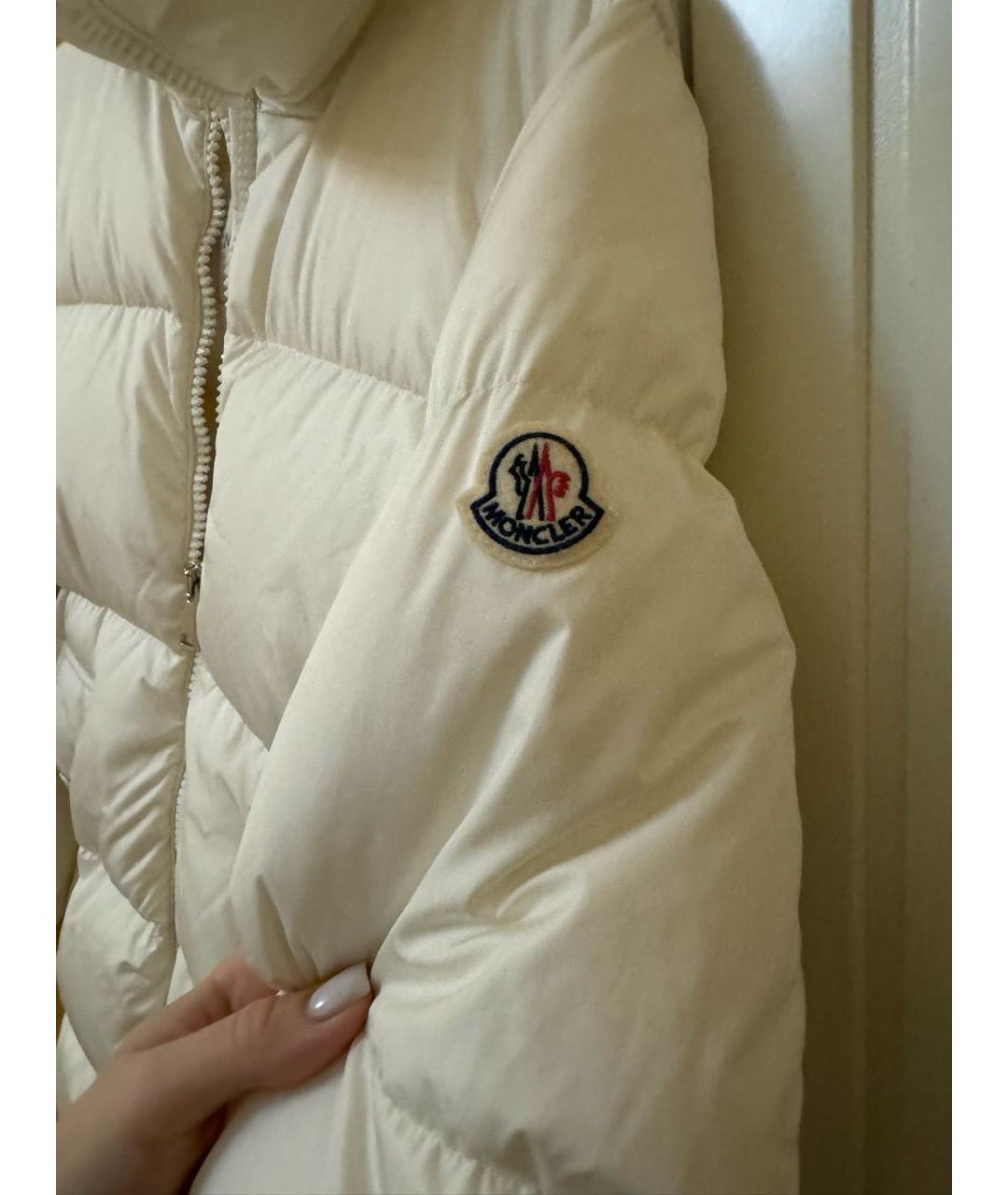 MONCLER Белый пуховик, фото 3