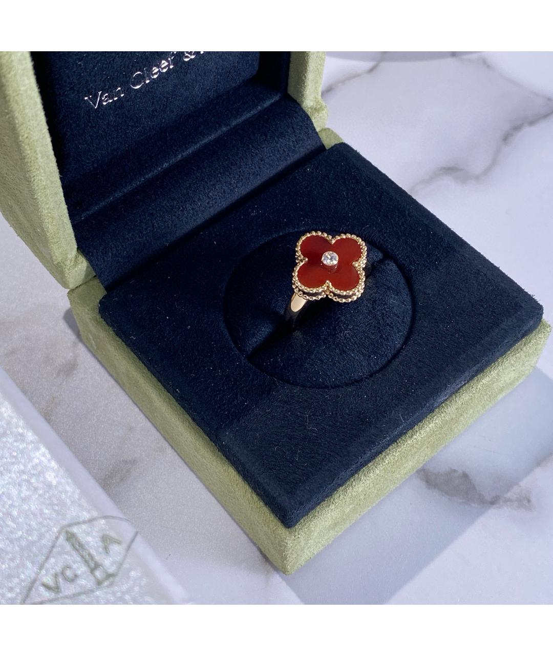 VAN CLEEF & ARPELS Красное кольцо из желтого золота, фото 2