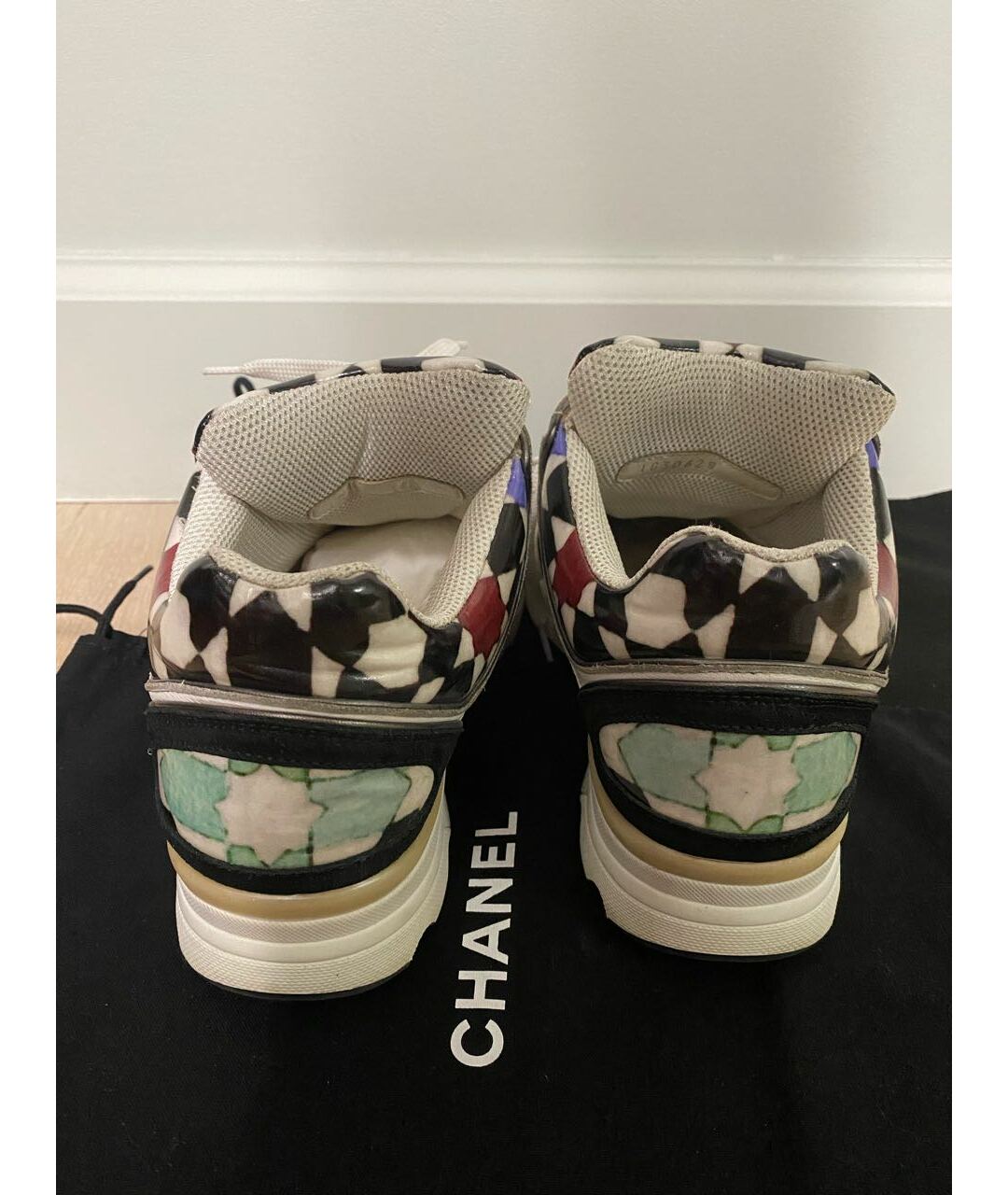 CHANEL Мульти замшевые кроссовки, фото 4