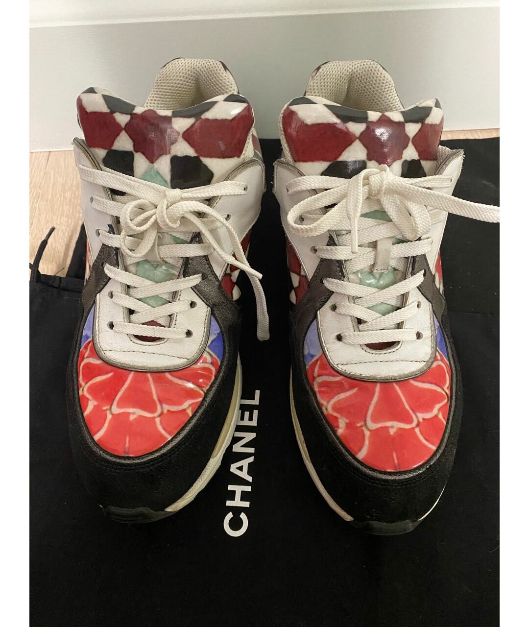 CHANEL Мульти замшевые кроссовки, фото 2