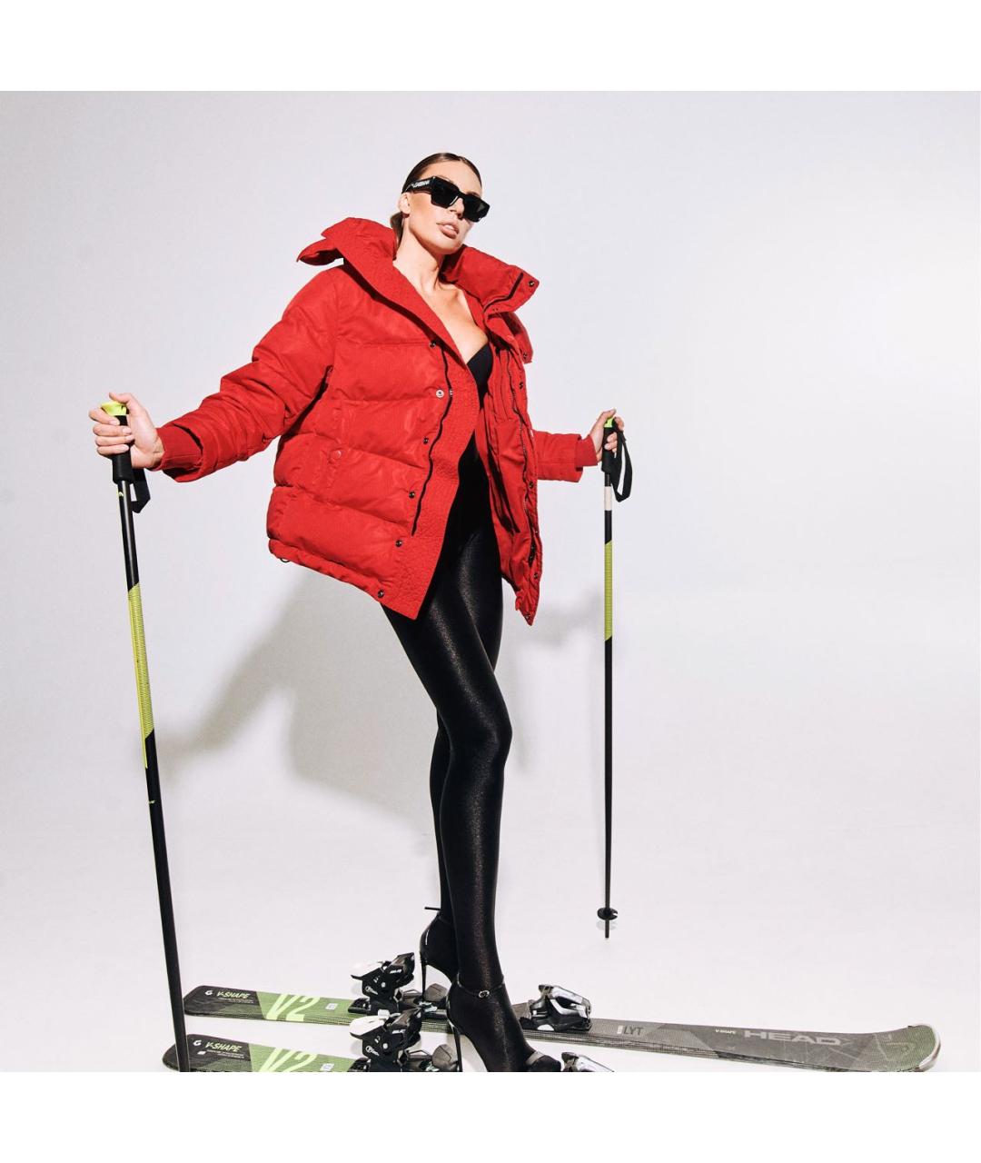 BALENCIAGA Красный полиэстеровый пуховик, фото 8