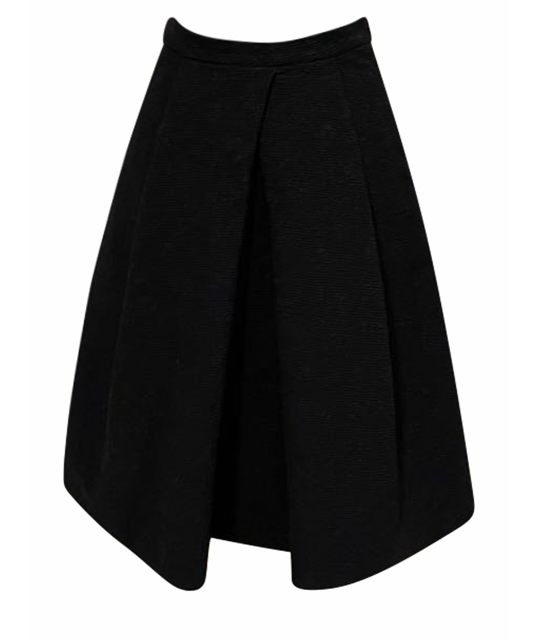 BOUTIQUE MOSCHINO Черная хлопко-эластановая юбка миди, фото 1