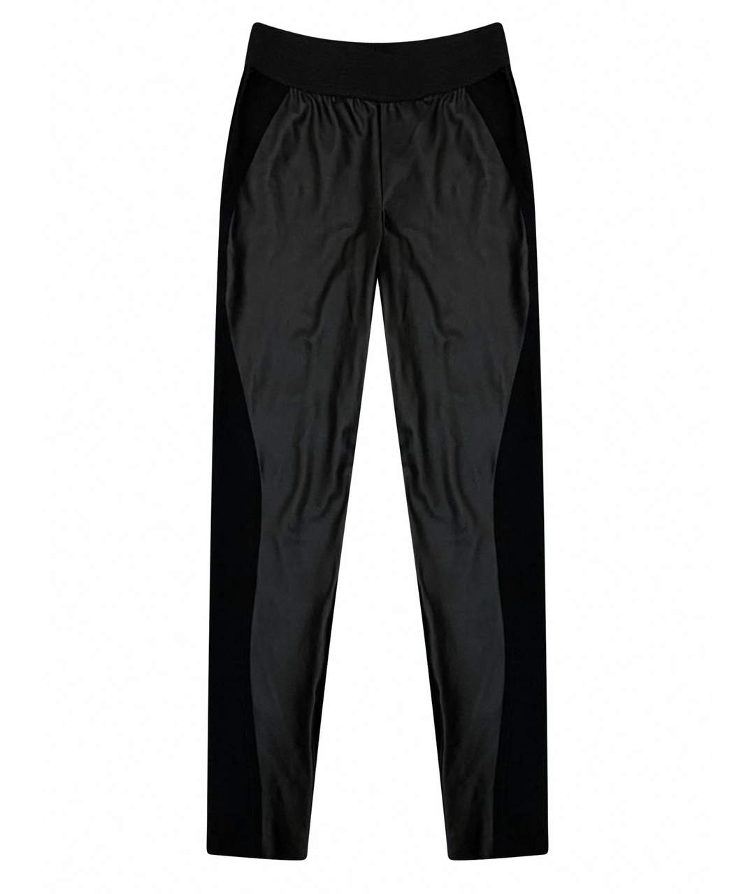 STELLA MCCARTNEY Черные хлопко-эластановые брюки узкие, фото 1