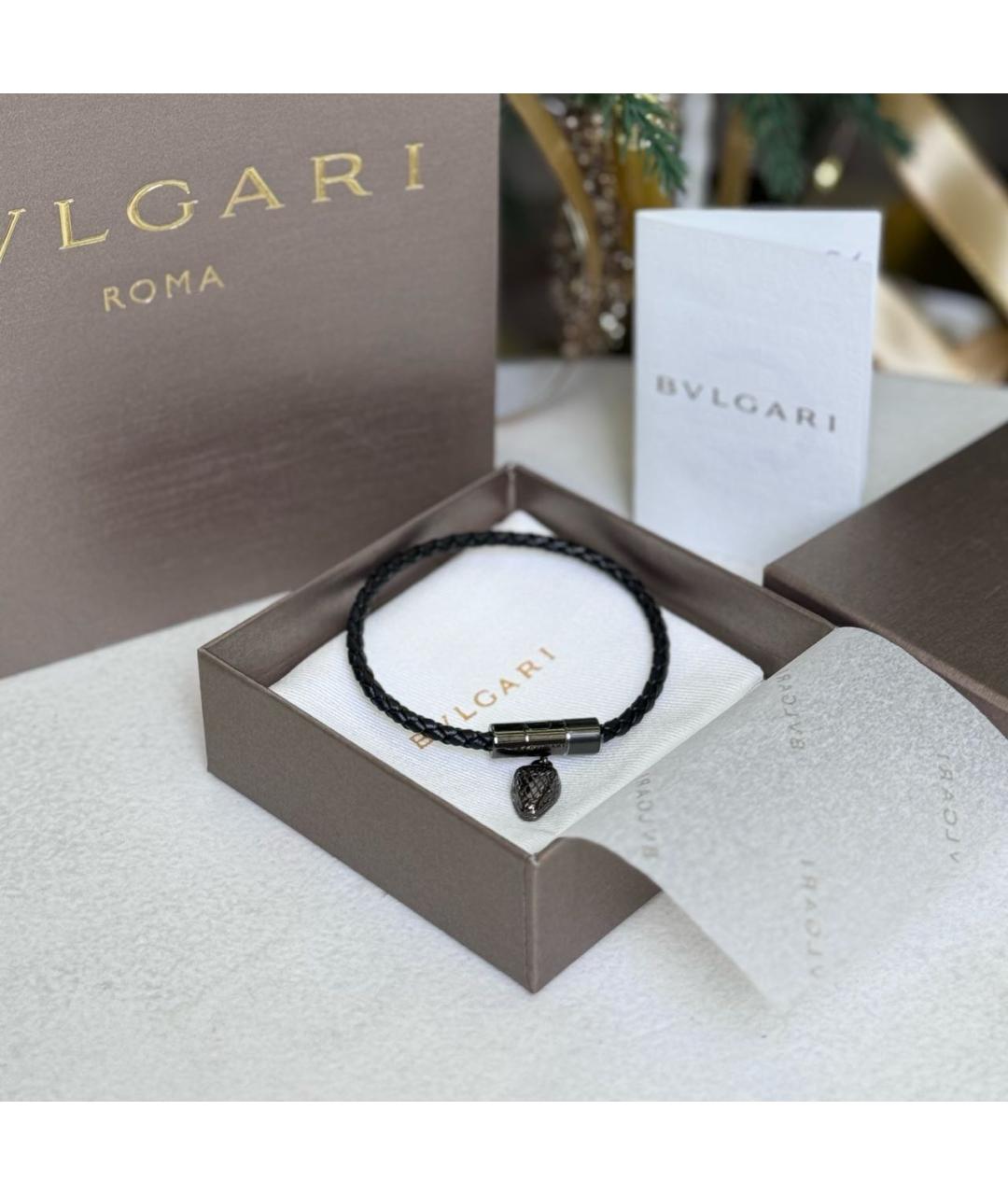 BVLGARI Черный браслет, фото 2