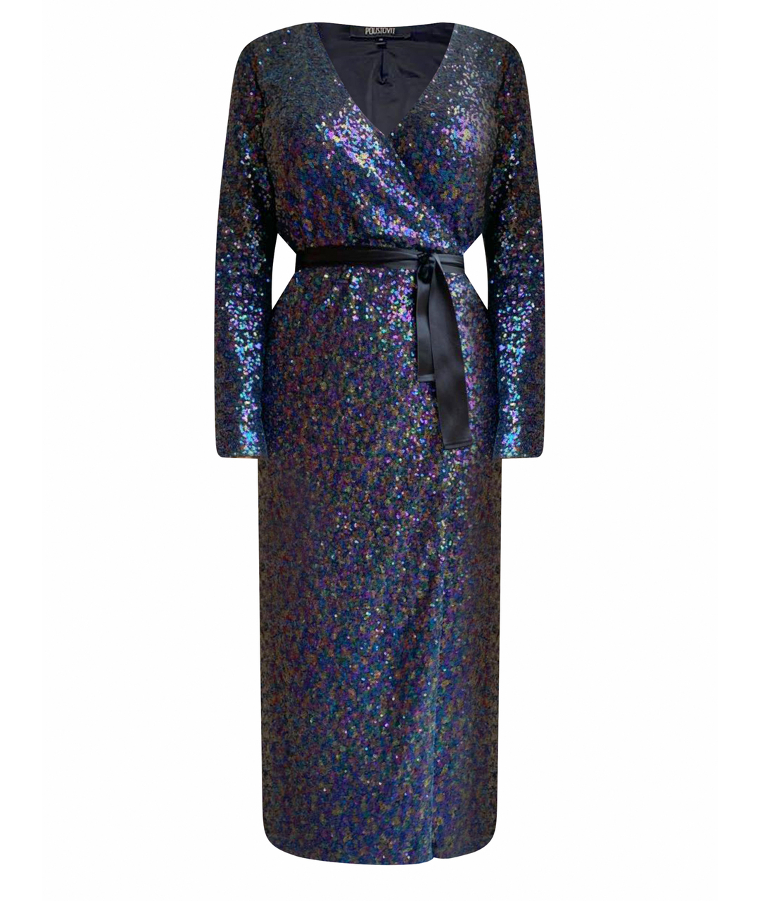 POUSTOVIT Фиолетовое вискозное вечернее платье, фото 1