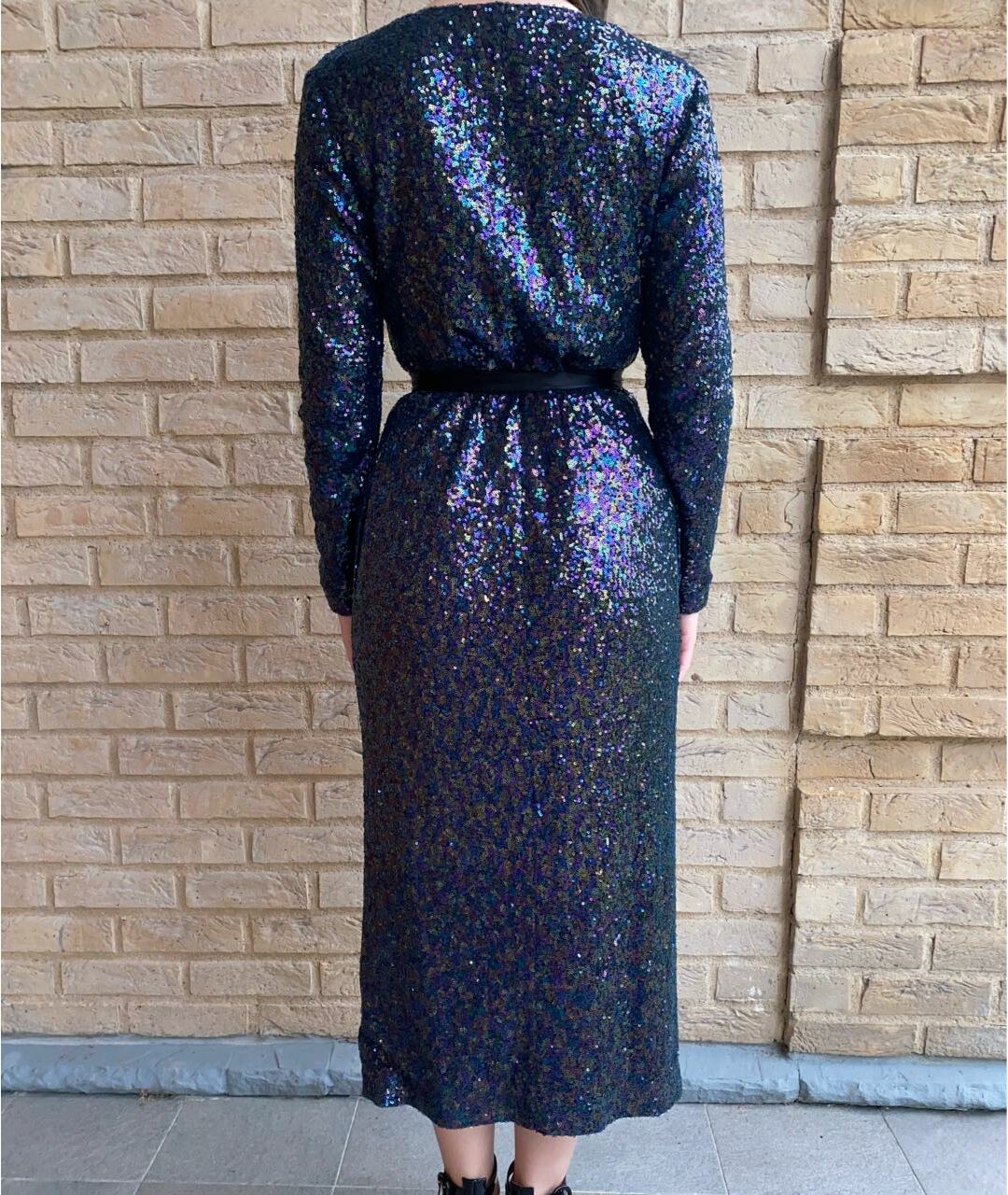 POUSTOVIT Фиолетовое вискозное вечернее платье, фото 2
