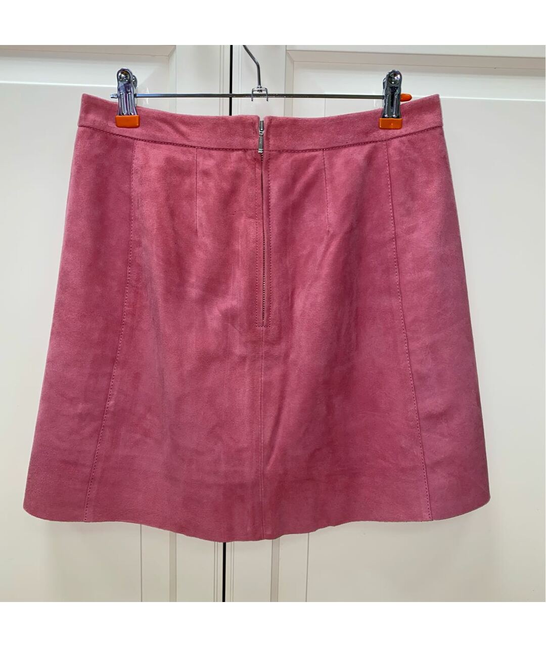 MAX&MOI Розовая замшевая юбка мини, фото 2