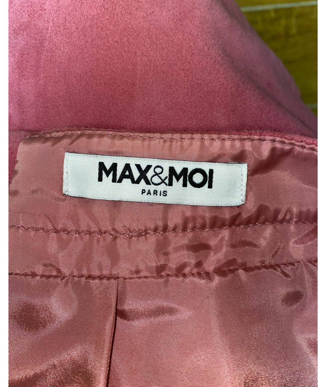 MAX&MOI Розовая замшевая юбка мини, фото 3