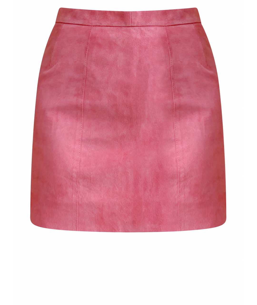 MAX&MOI Розовая замшевая юбка мини, фото 1