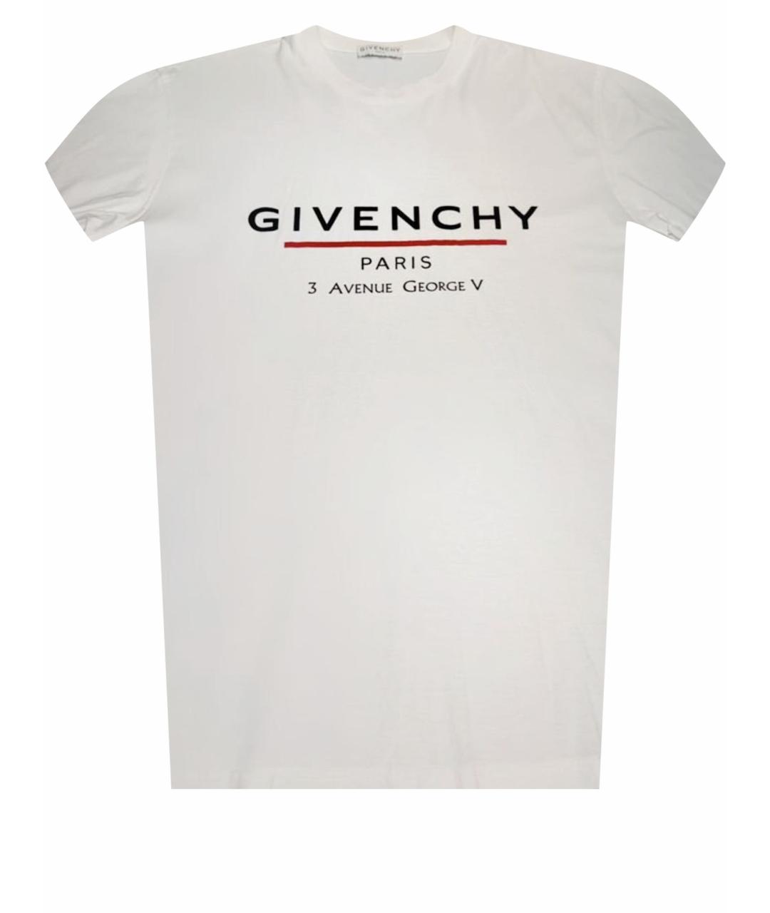 GIVENCHY Белая хлопковая футболка, фото 1