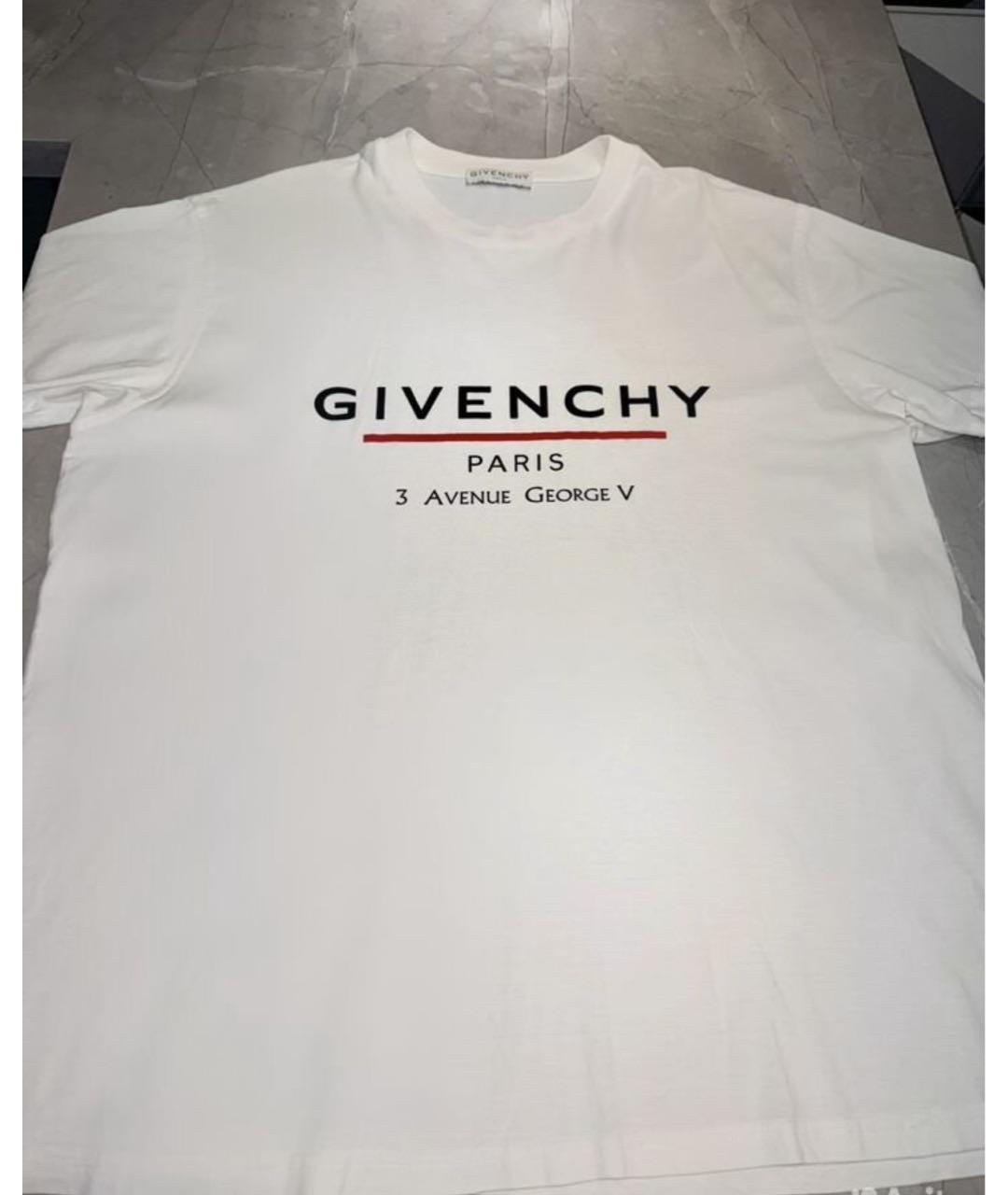 GIVENCHY Белая хлопковая футболка, фото 2