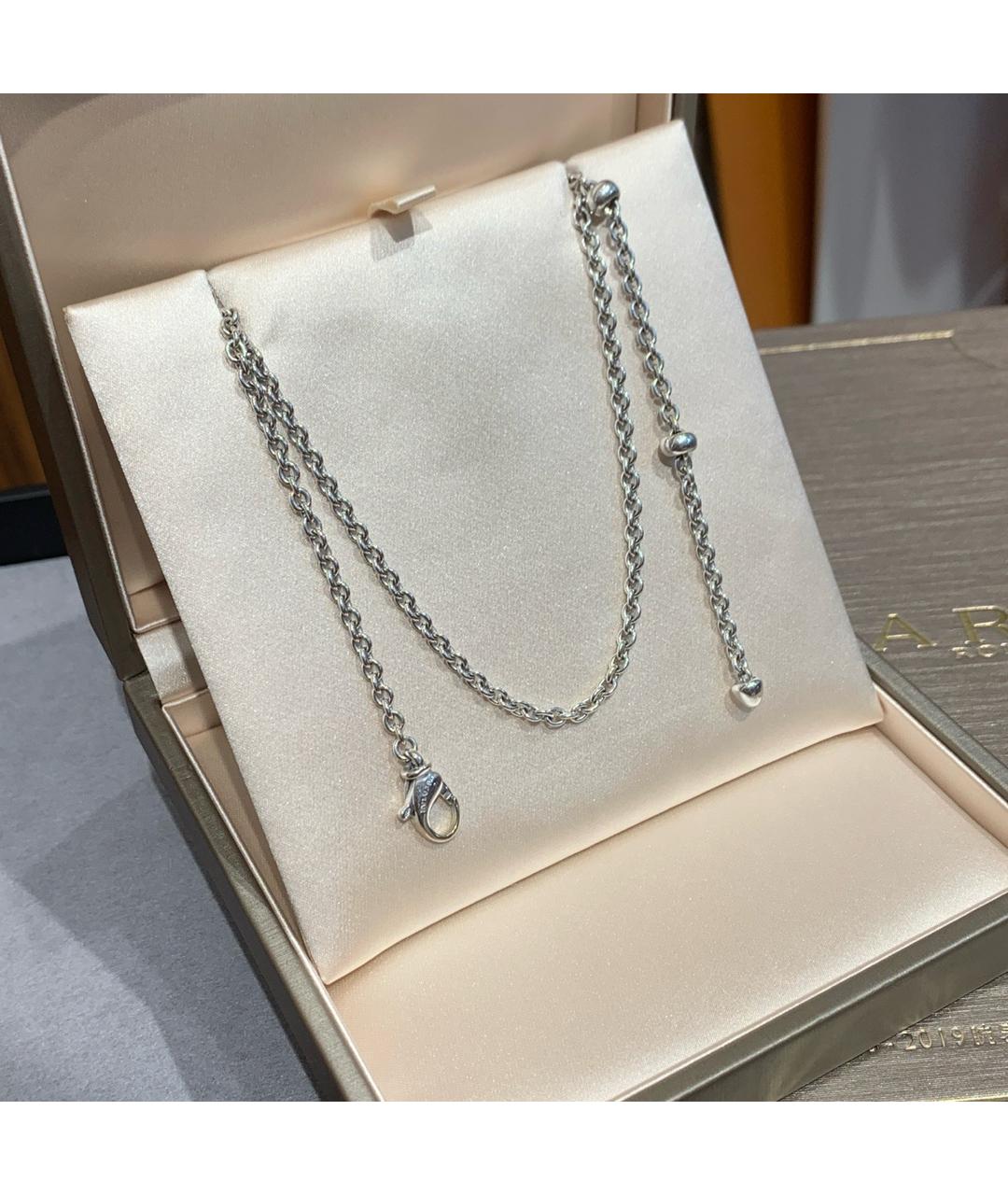 BVLGARI Серебряная цепочка из белого золота, фото 6