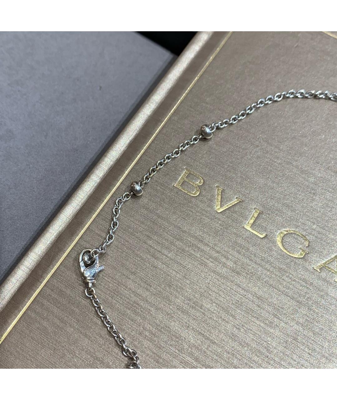 BVLGARI Серебряная цепочка из белого золота, фото 3