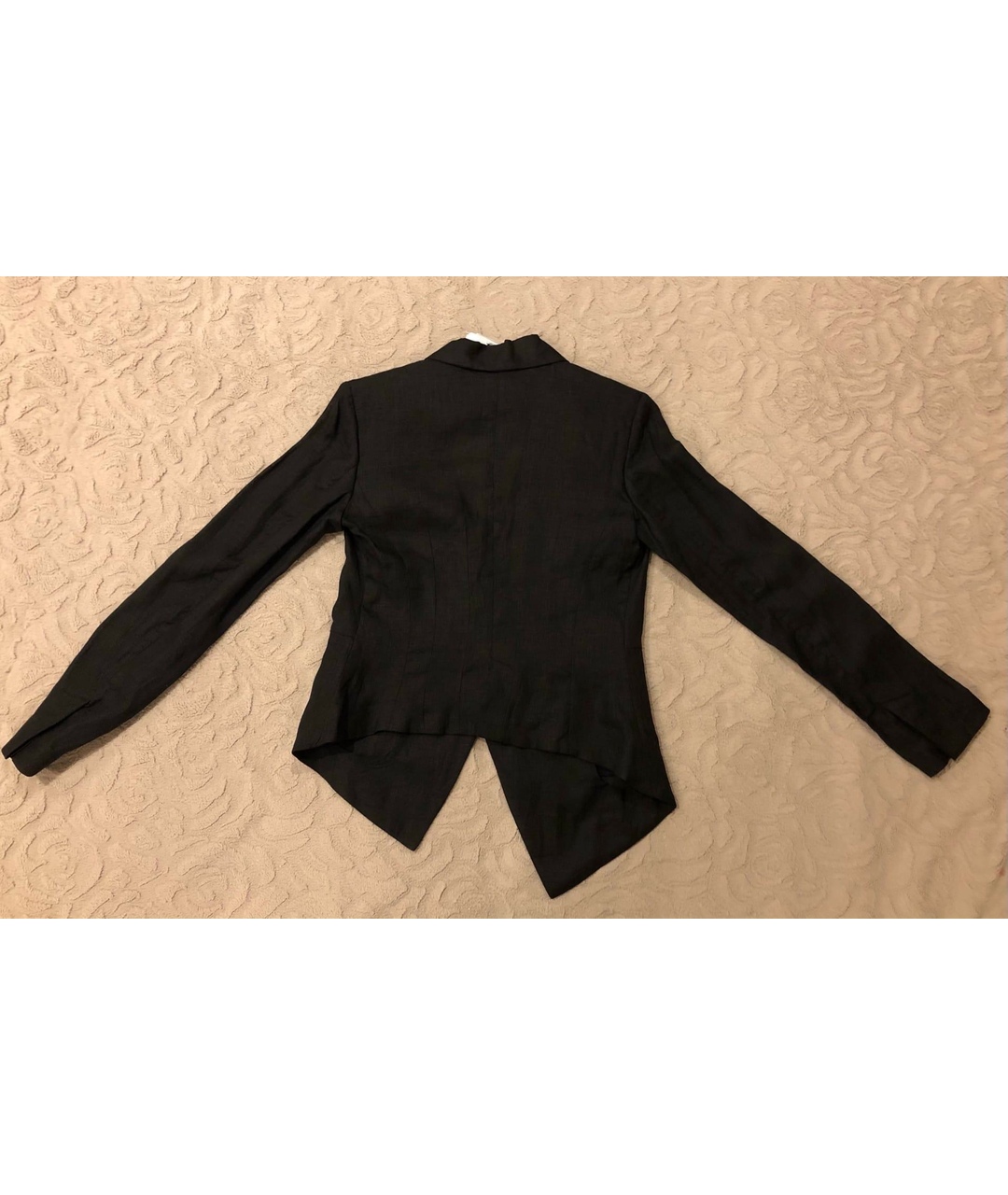 ISABEL BENENATO Черный льняной жакет/пиджак, фото 2