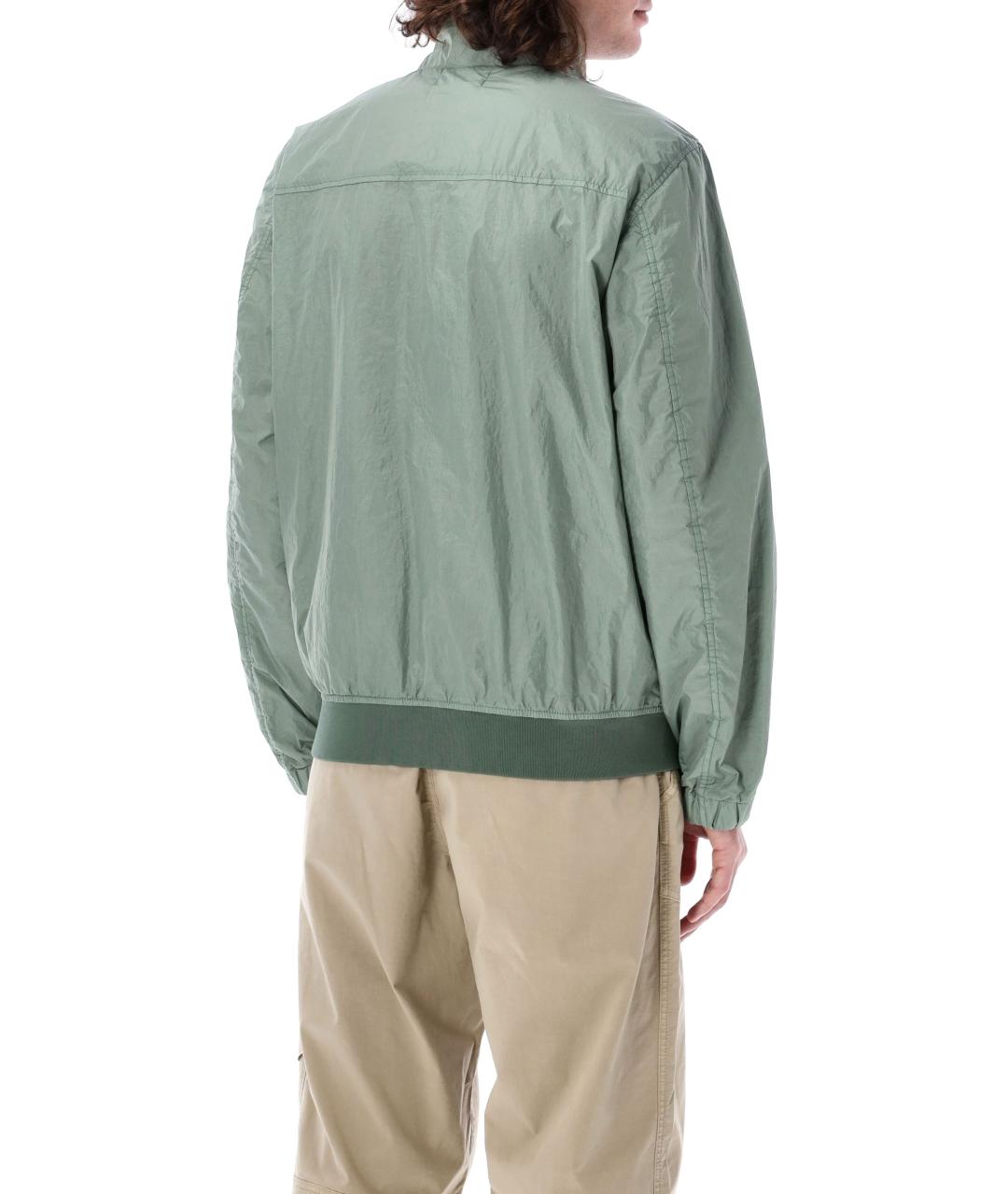 STONE ISLAND Зеленая полиамидовая куртка, фото 2