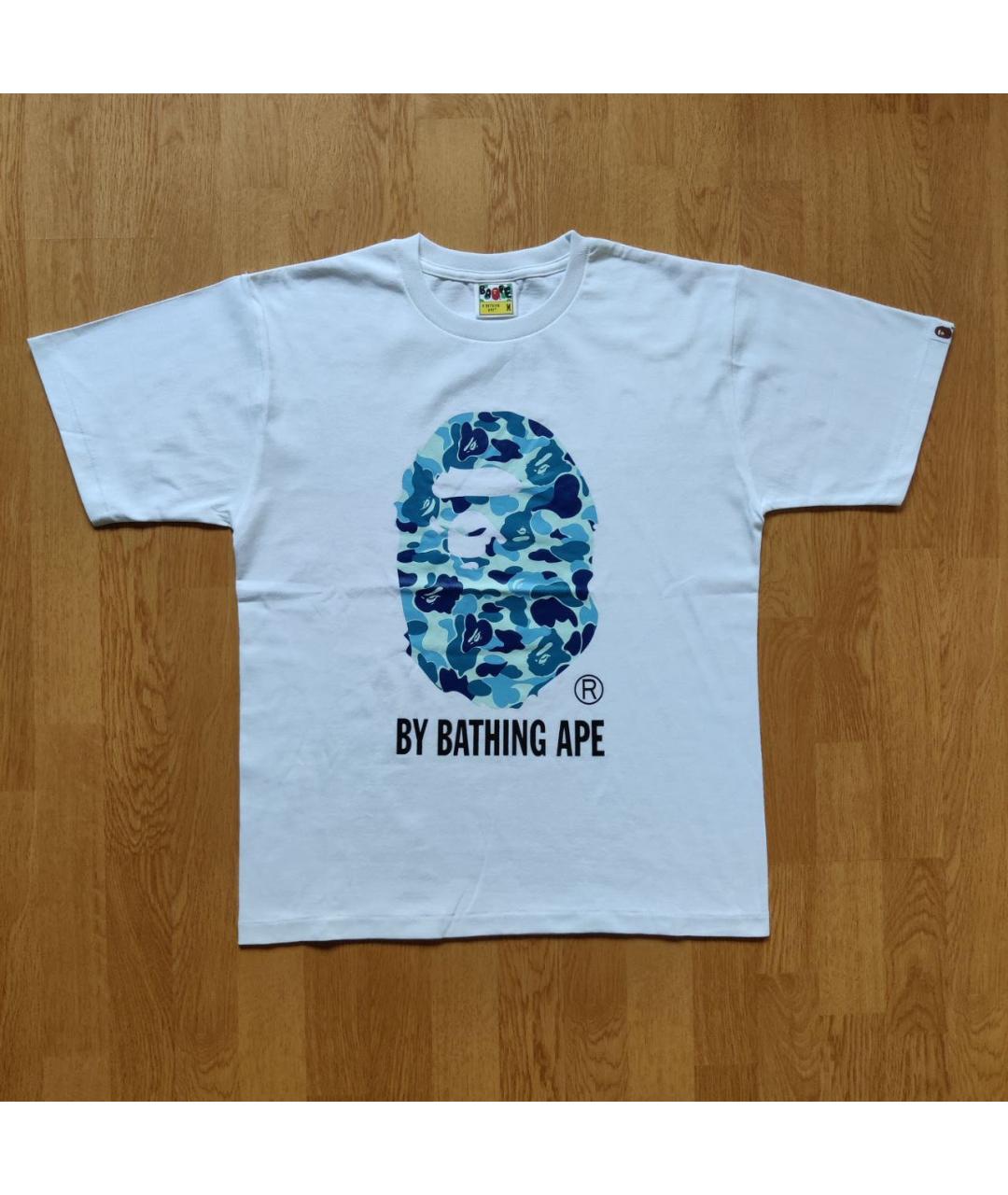 A BATHING APE Белая хлопковая футболка, фото 5