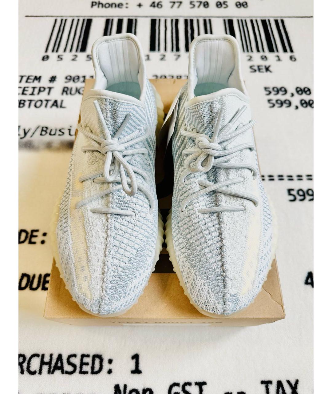 ADIDAS YEEZY Голубые низкие кроссовки / кеды, фото 3