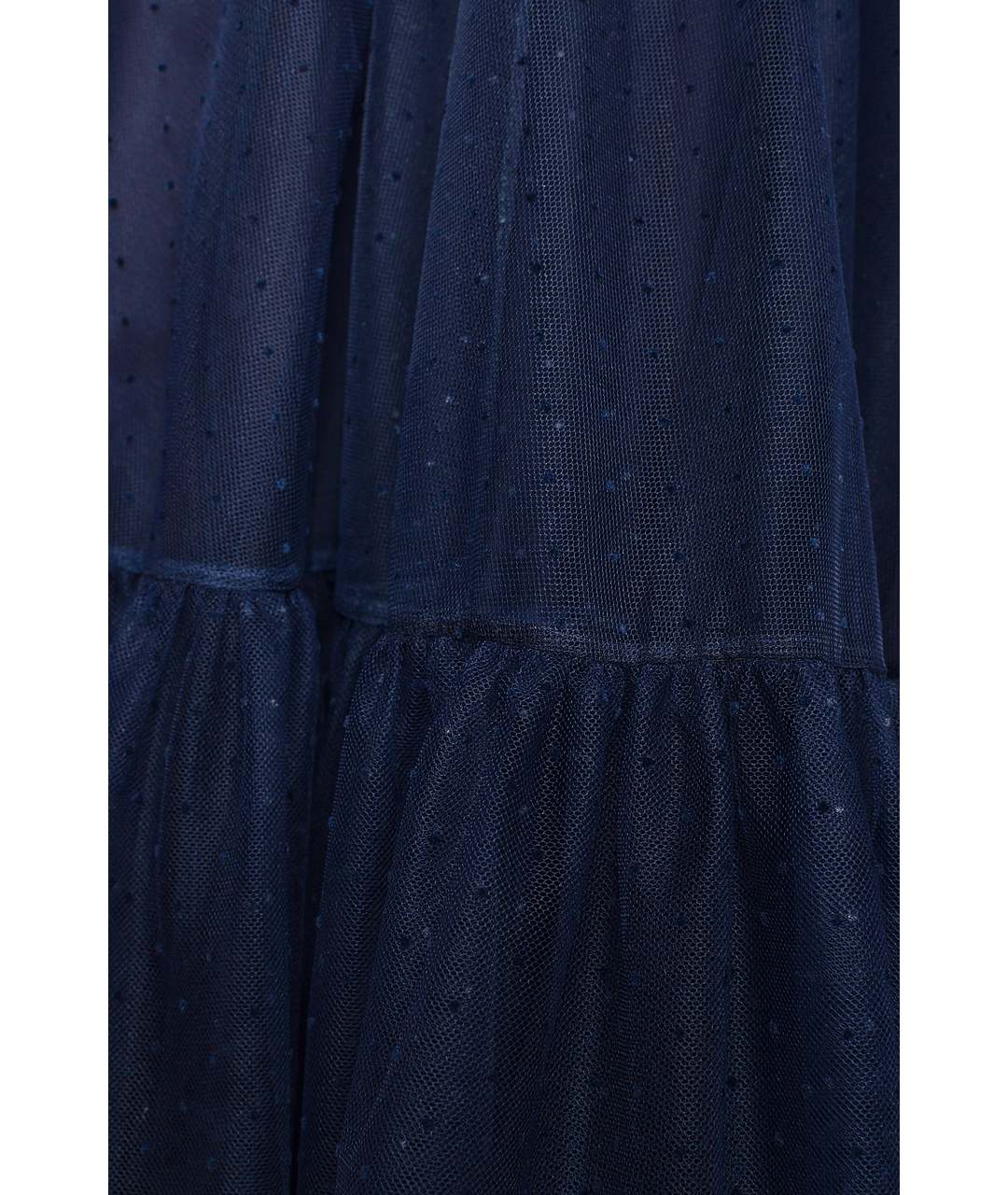 CHRISTIAN DIOR PRE-OWNED Темно-синяя сетчатая юбка миди, фото 5