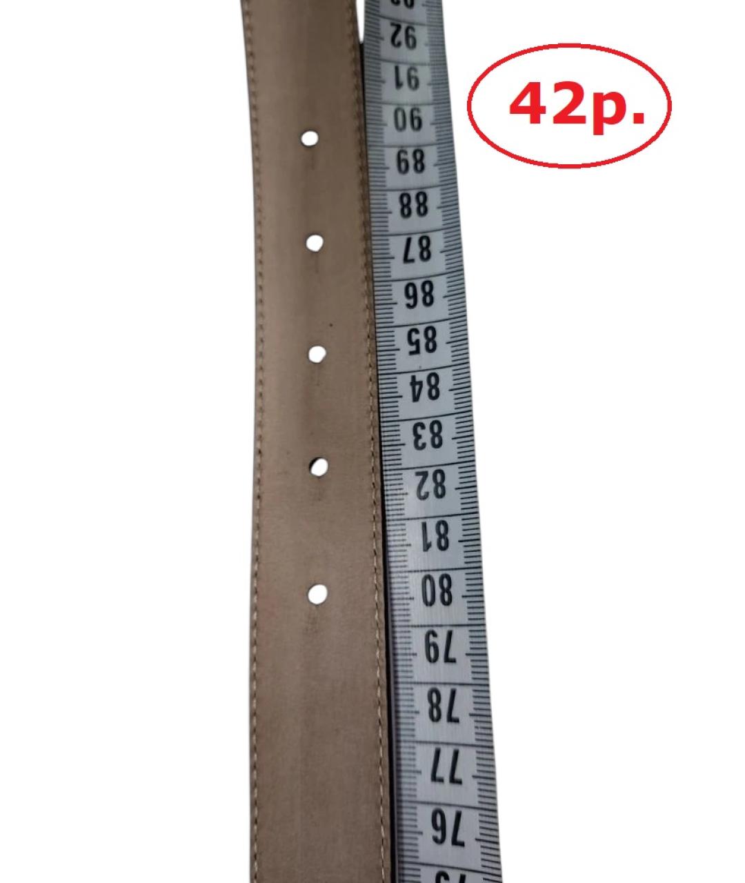 EMPORIO ARMANI Черный кожаный ремень, фото 3