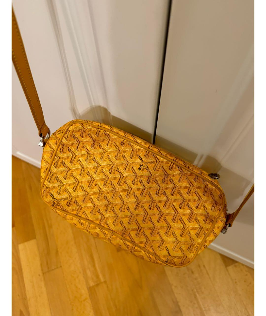 GOYARD Желтая сумка на плечо, фото 4