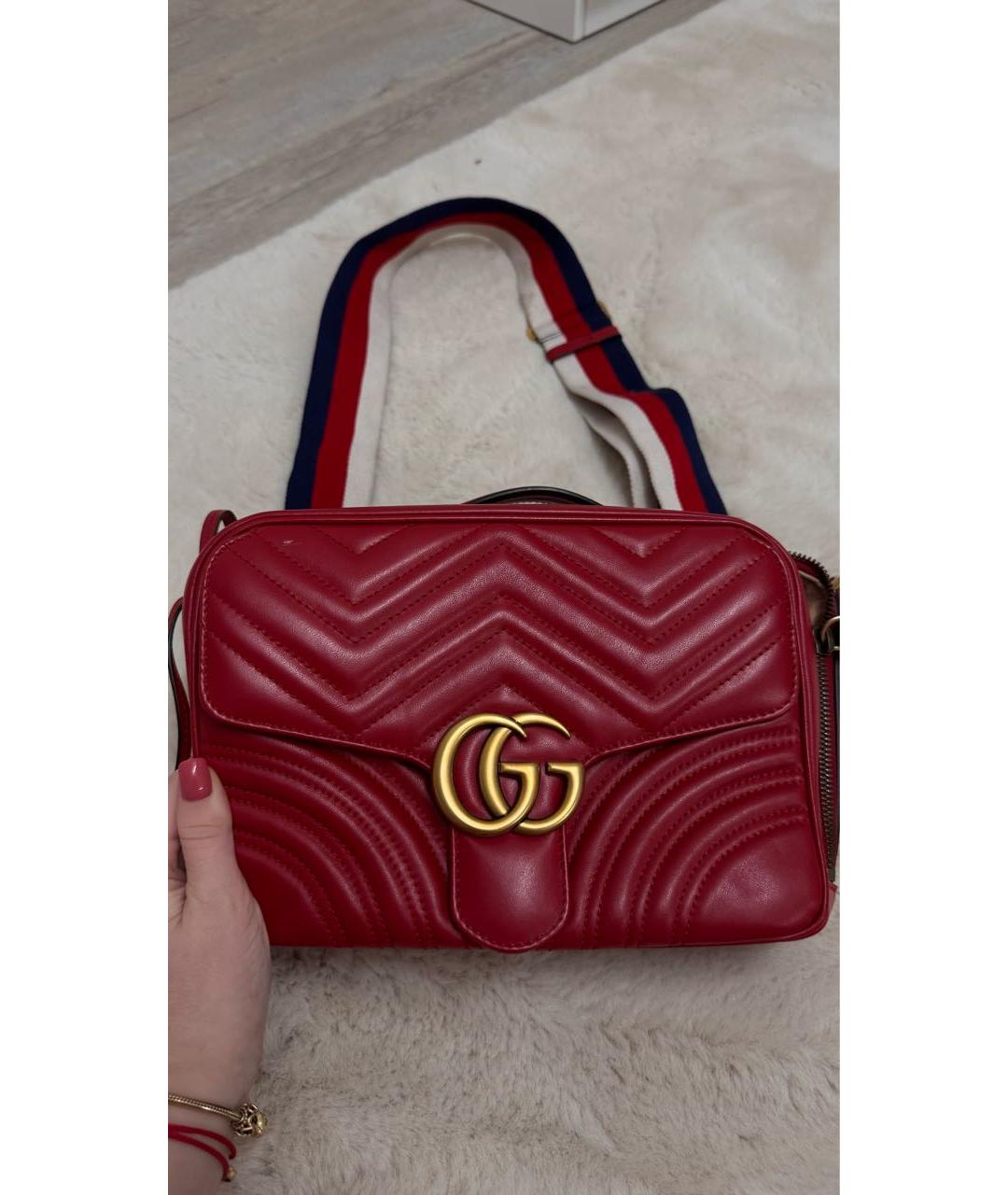 GUCCI Бордовая сумка через плечо, фото 6