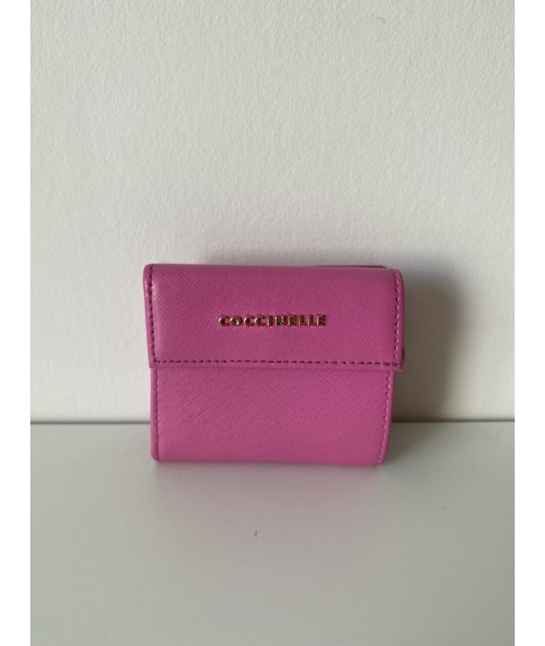 COCCINELLE Розовый кожаный кошелек, фото 6