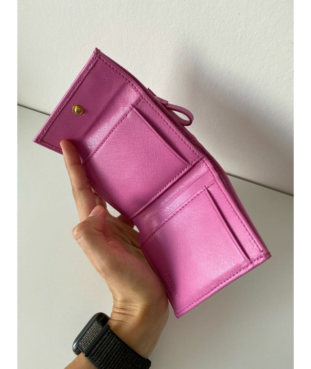 COCCINELLE Розовый кожаный кошелек, фото 4