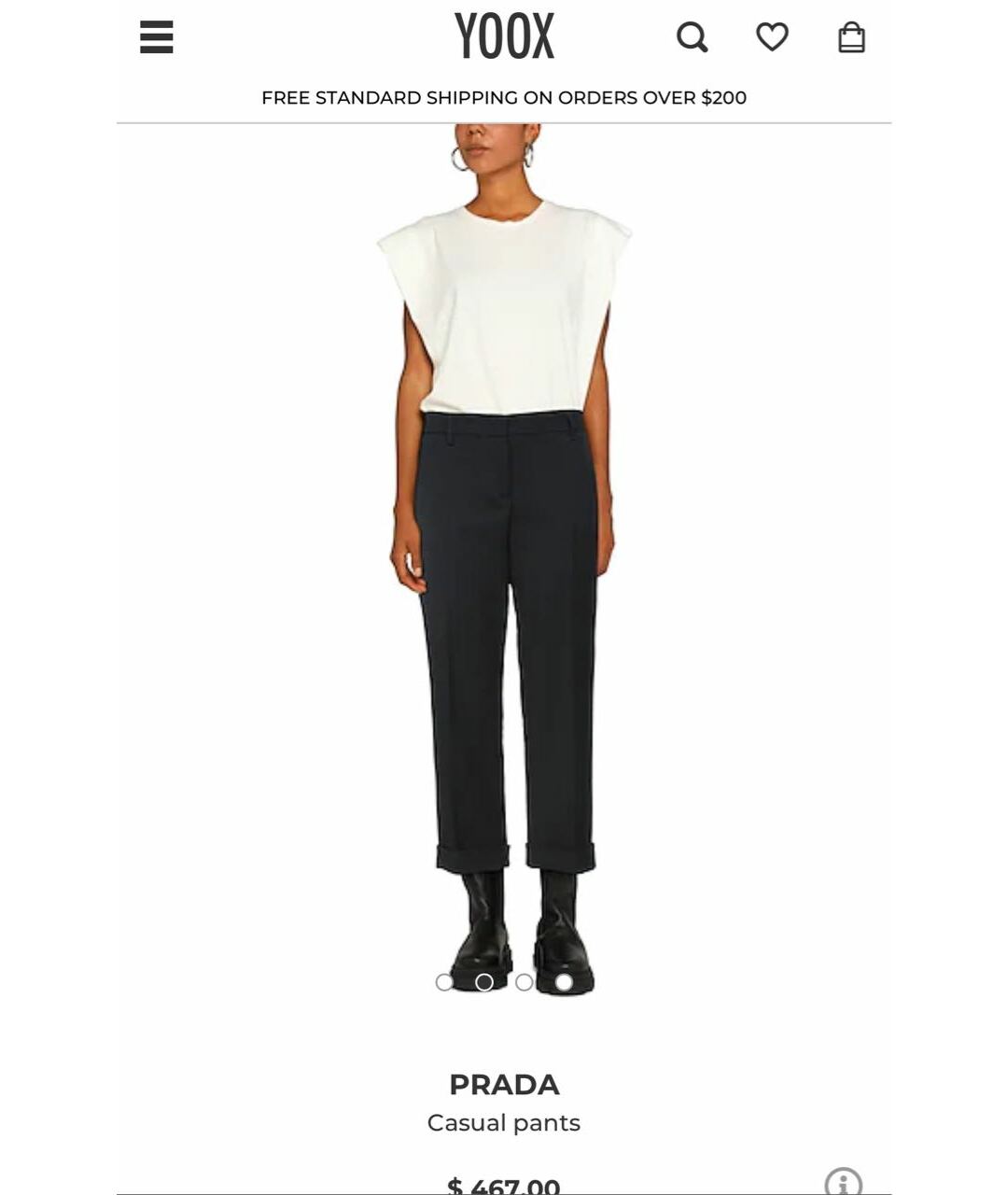 PRADA Черные прямые брюки, фото 5