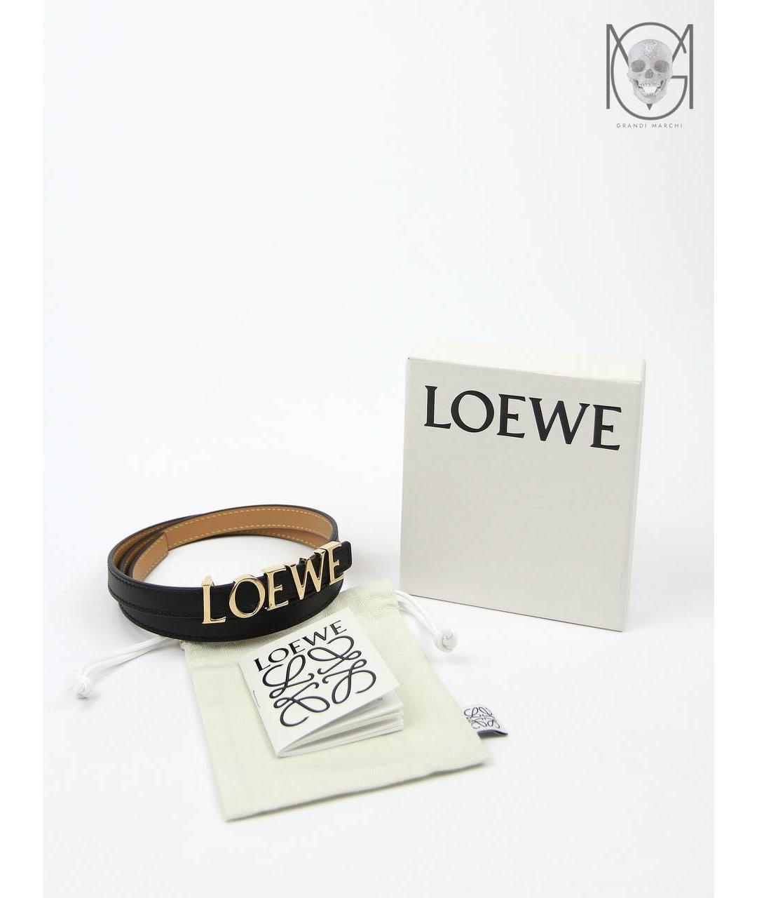 LOEWE Черный кожаный ремень, фото 6