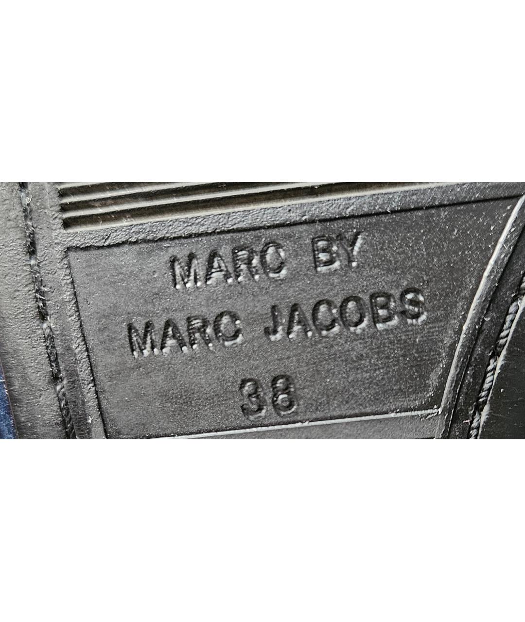 MARC JACOBS Темно-синие текстильные балетки, фото 5