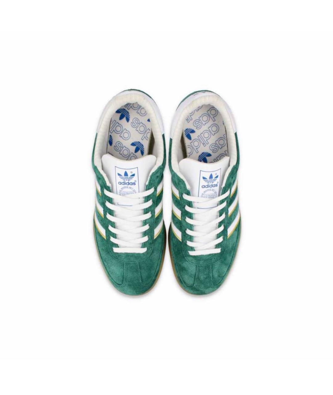 ADIDAS Зеленые замшевые низкие кроссовки / кеды, фото 3