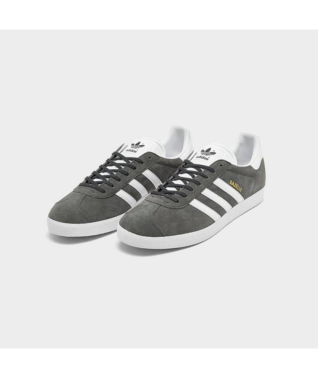 ADIDAS Серые замшевые низкие кроссовки / кеды, фото 2