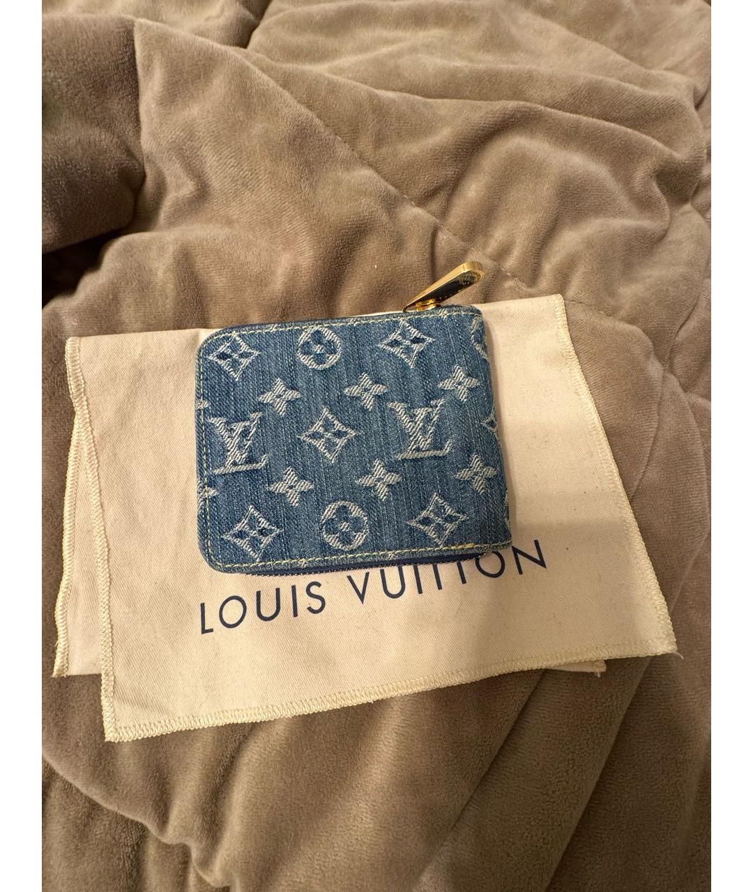 LOUIS VUITTON Голубой кошелек, фото 3