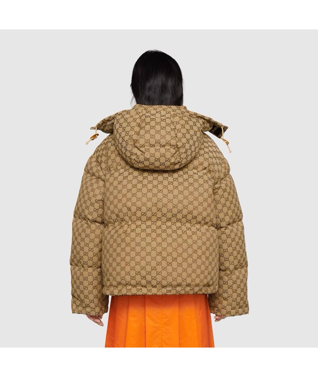 GUCCI Бежевый хлопковый пуховик, фото 4
