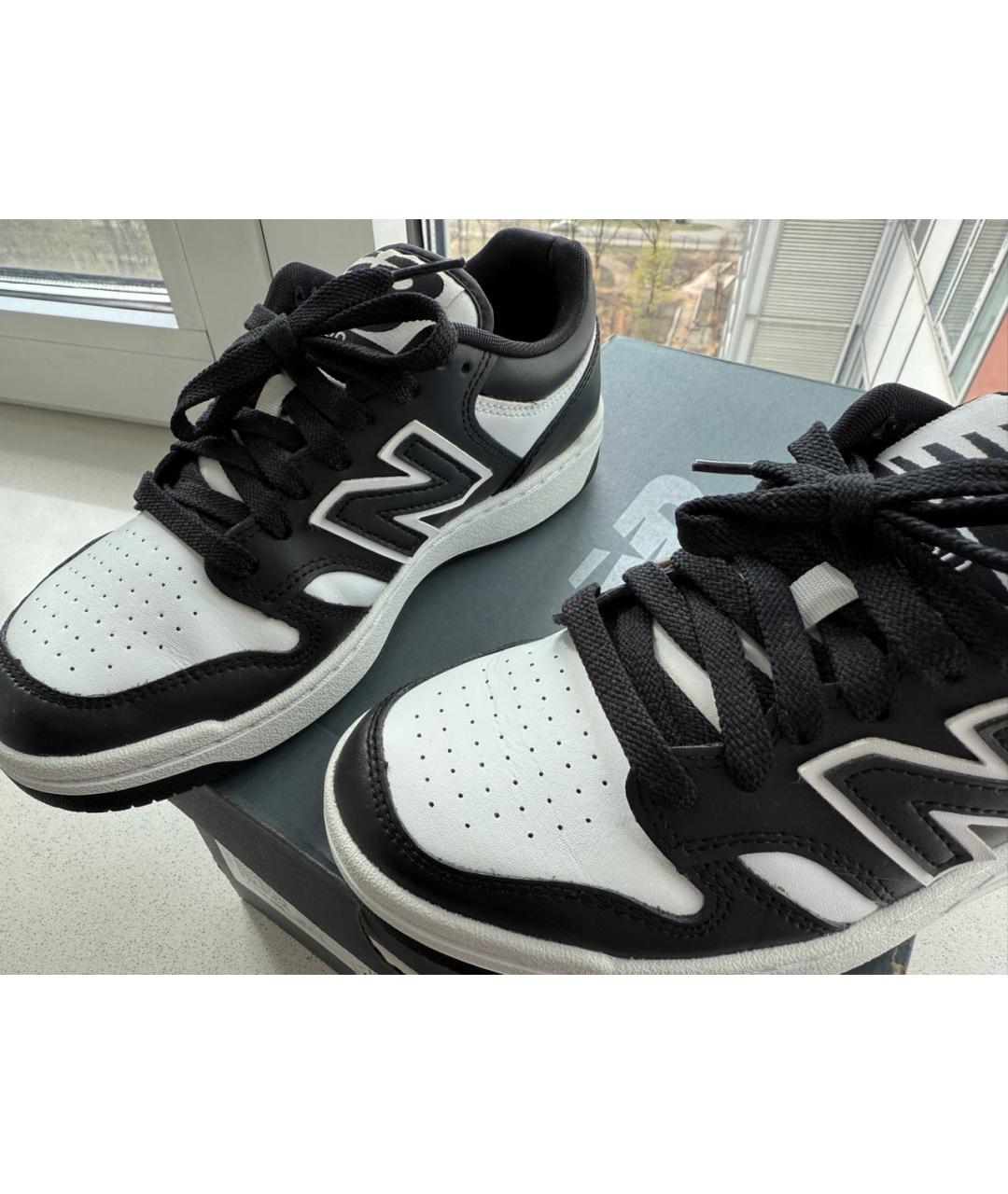 NEW BALANCE Белые кожаные кеды, фото 4
