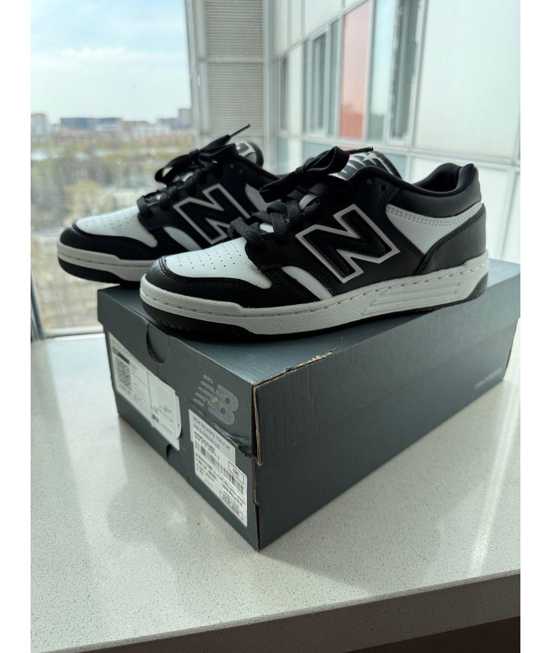 NEW BALANCE Белые кожаные кеды, фото 2