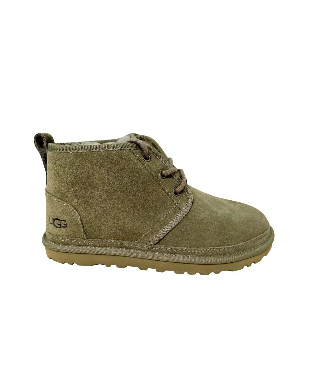 UGG AUSTRALIA Хаки замшевые ботинки, фото 1