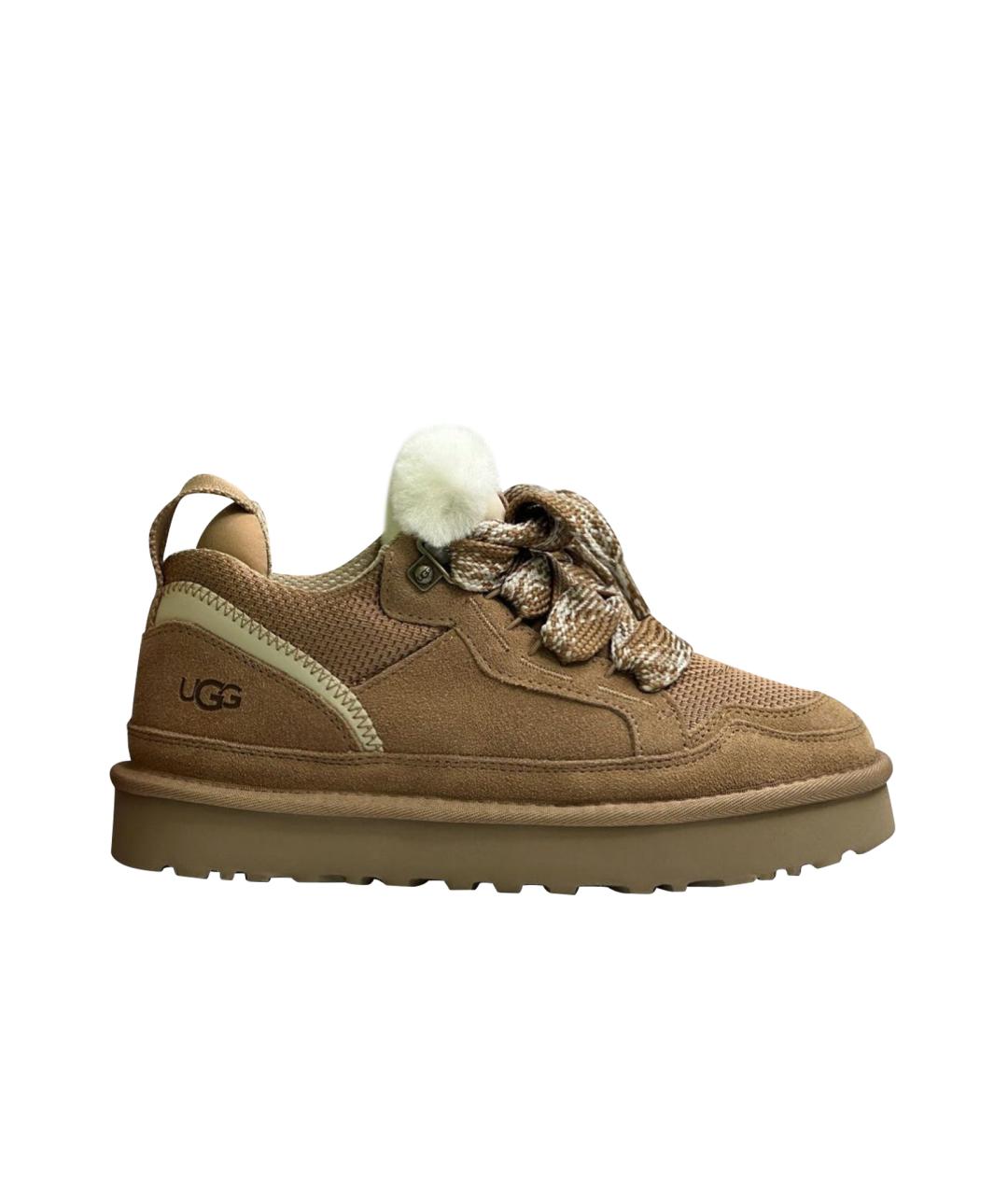 UGG AUSTRALIA Коричневые замшевые кроссовки, фото 1