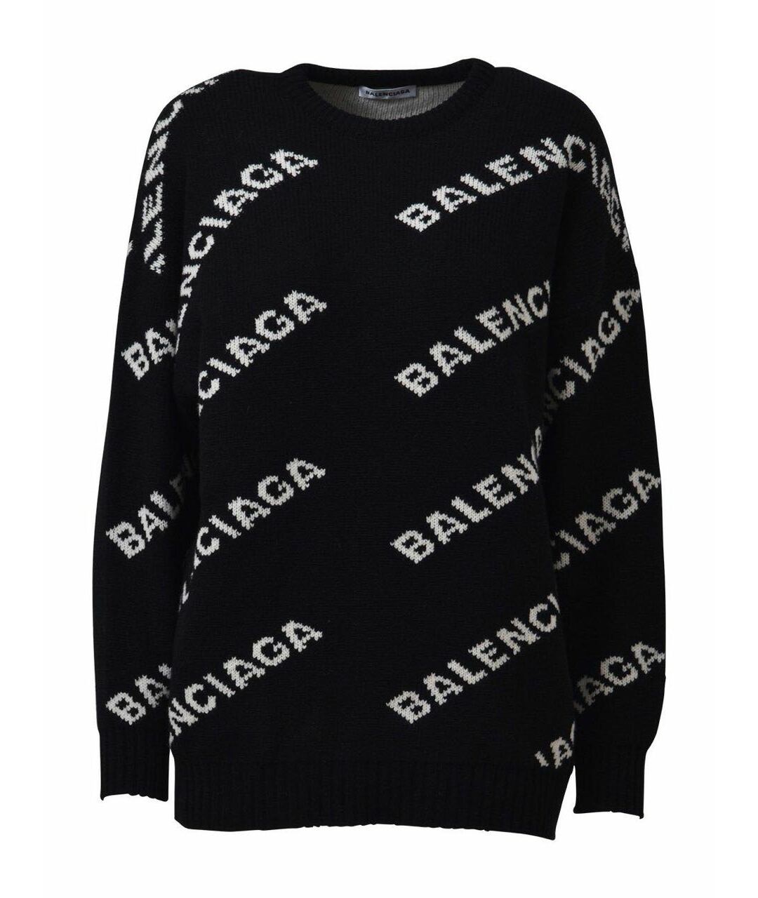 BALENCIAGA Черный шерстяной джемпер / свитер, фото 1