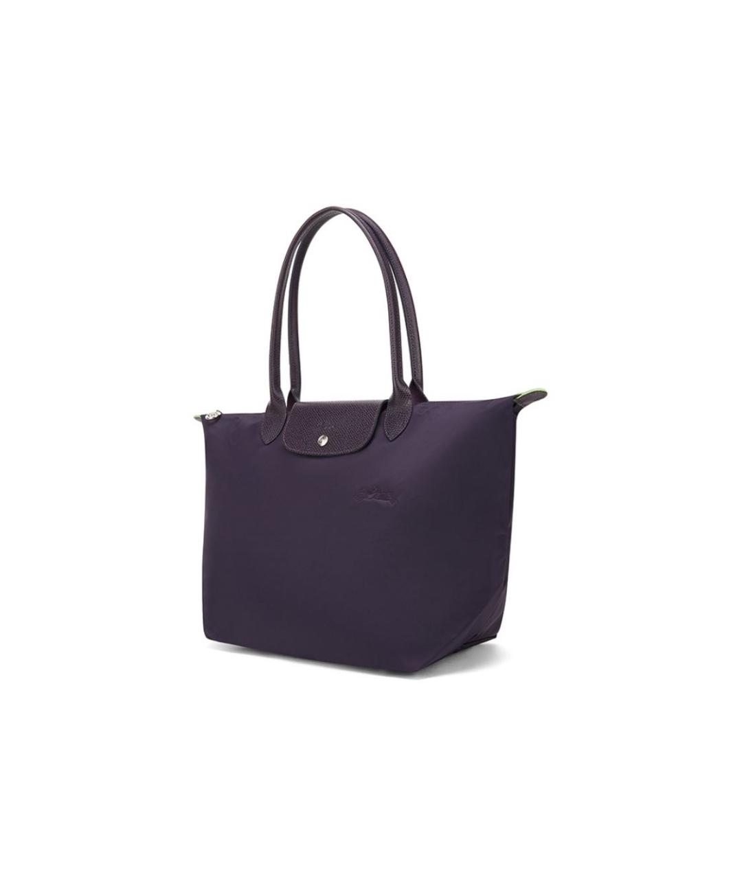 LONGCHAMP Фиолетовая тканевая сумка тоут, фото 2