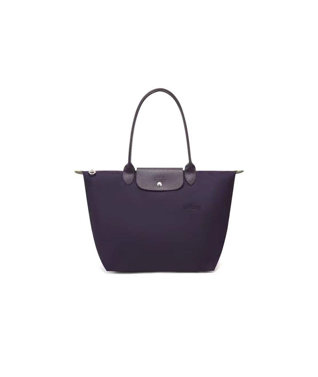 LONGCHAMP Фиолетовая тканевая сумка тоут, фото 4