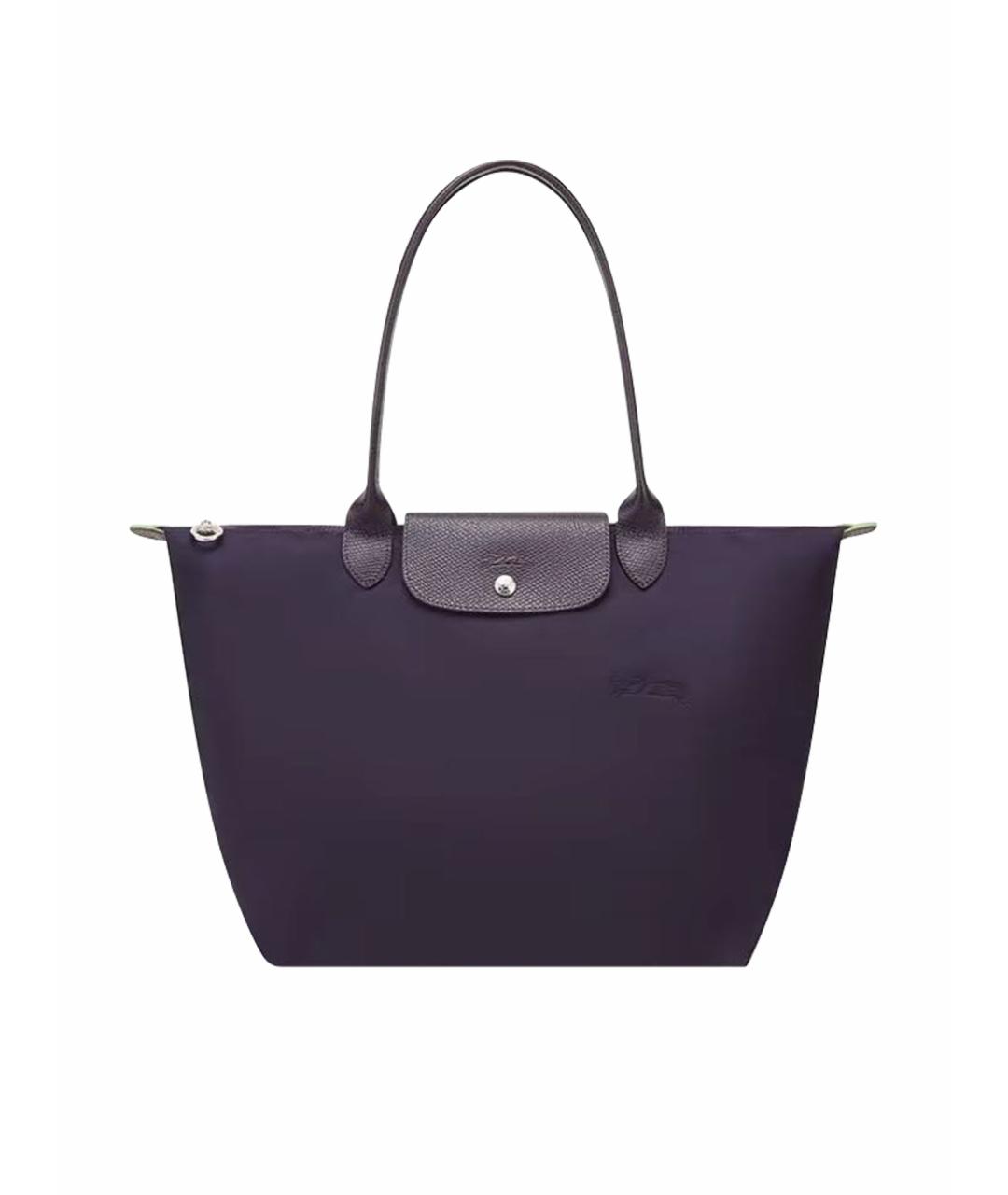 LONGCHAMP Фиолетовая тканевая сумка тоут, фото 1