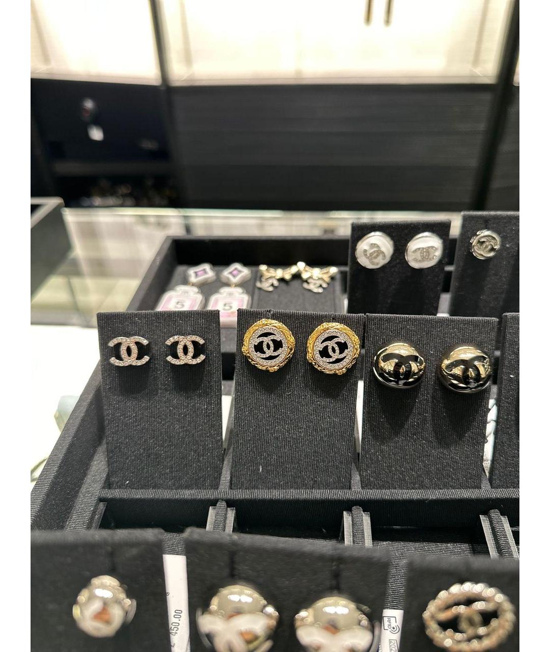 CHANEL Золотые серьги, фото 5