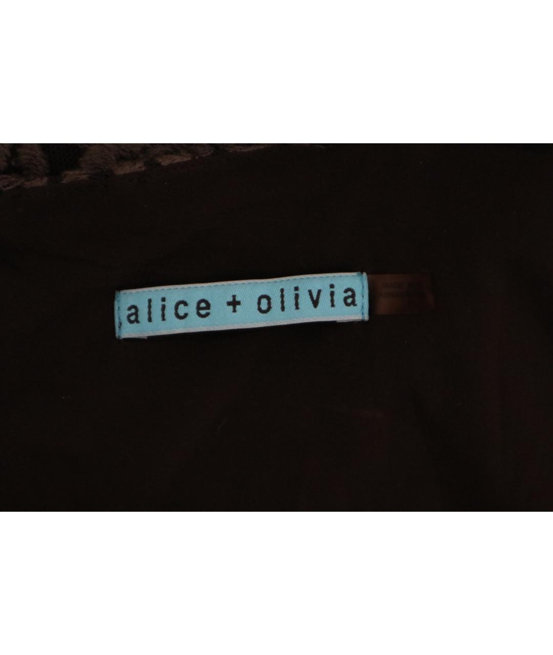 ALICE+OLIVIA Черное кружевное вечернее платье, фото 5